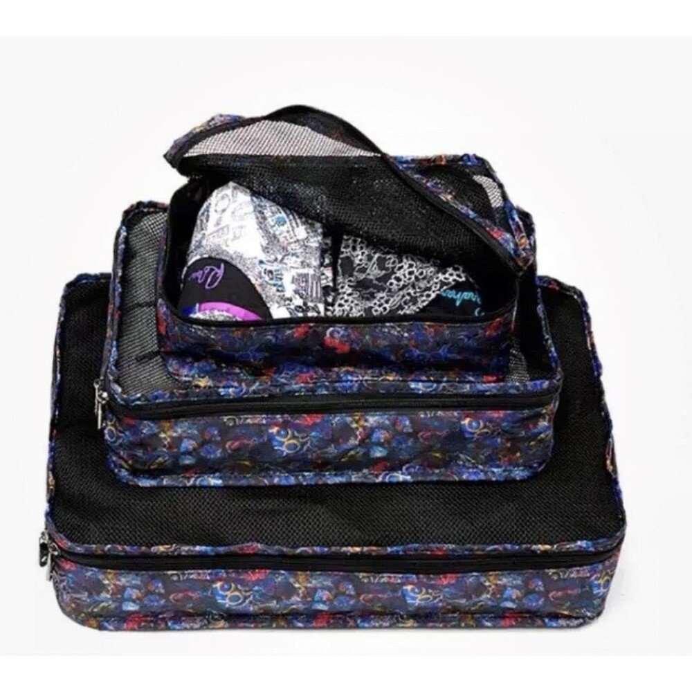 Robert Graham Shirt Folder 3 Nesting Packing Cubes Travel Set MSRP $125